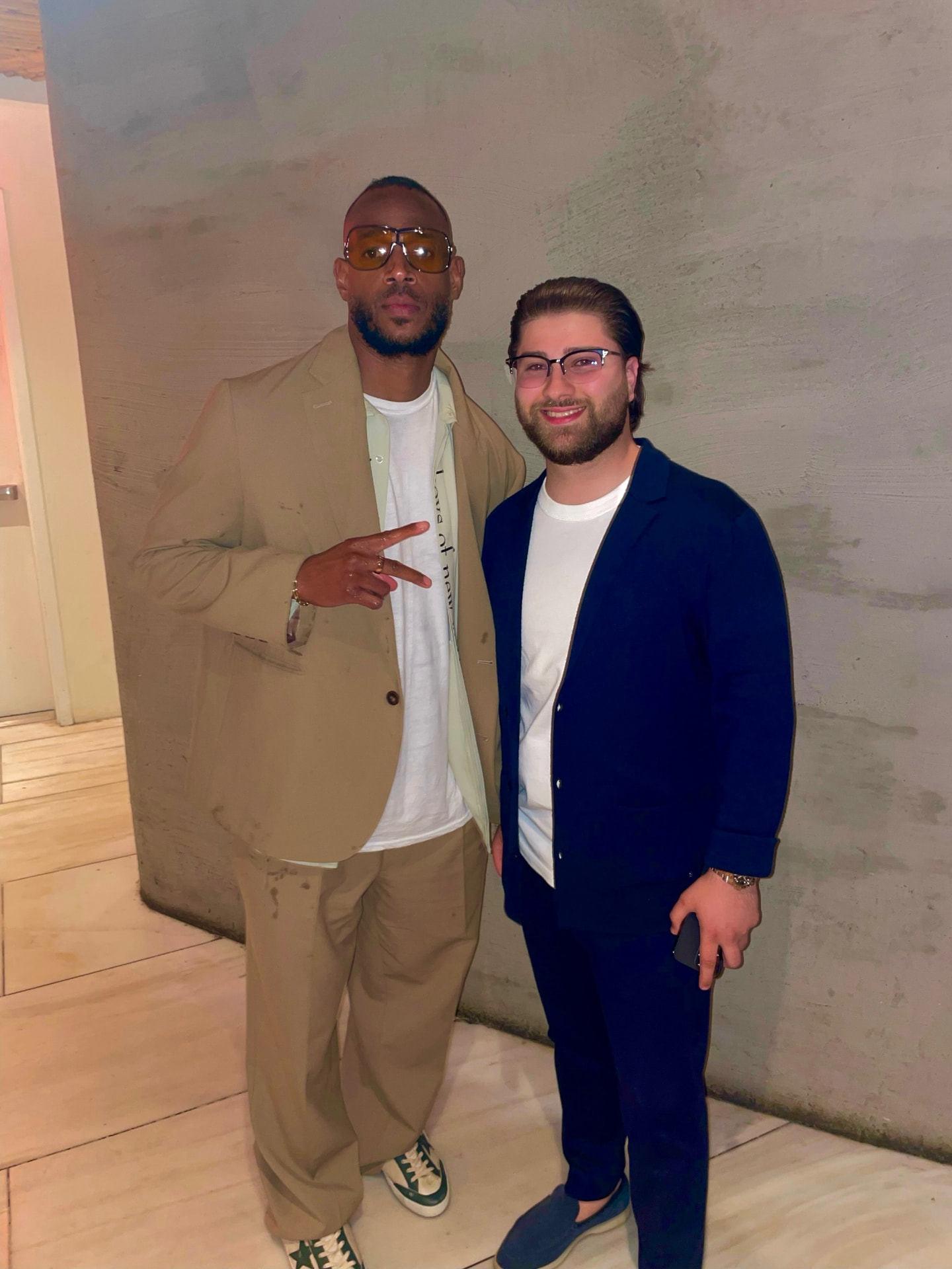 Dani meeting a client at a private event