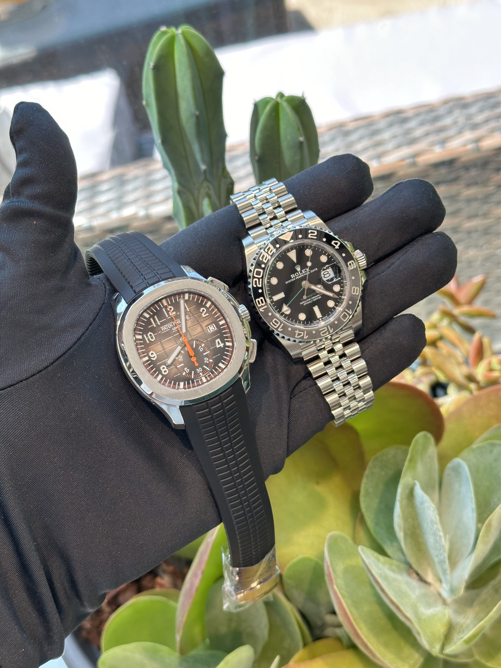 Two collectible watches presented together